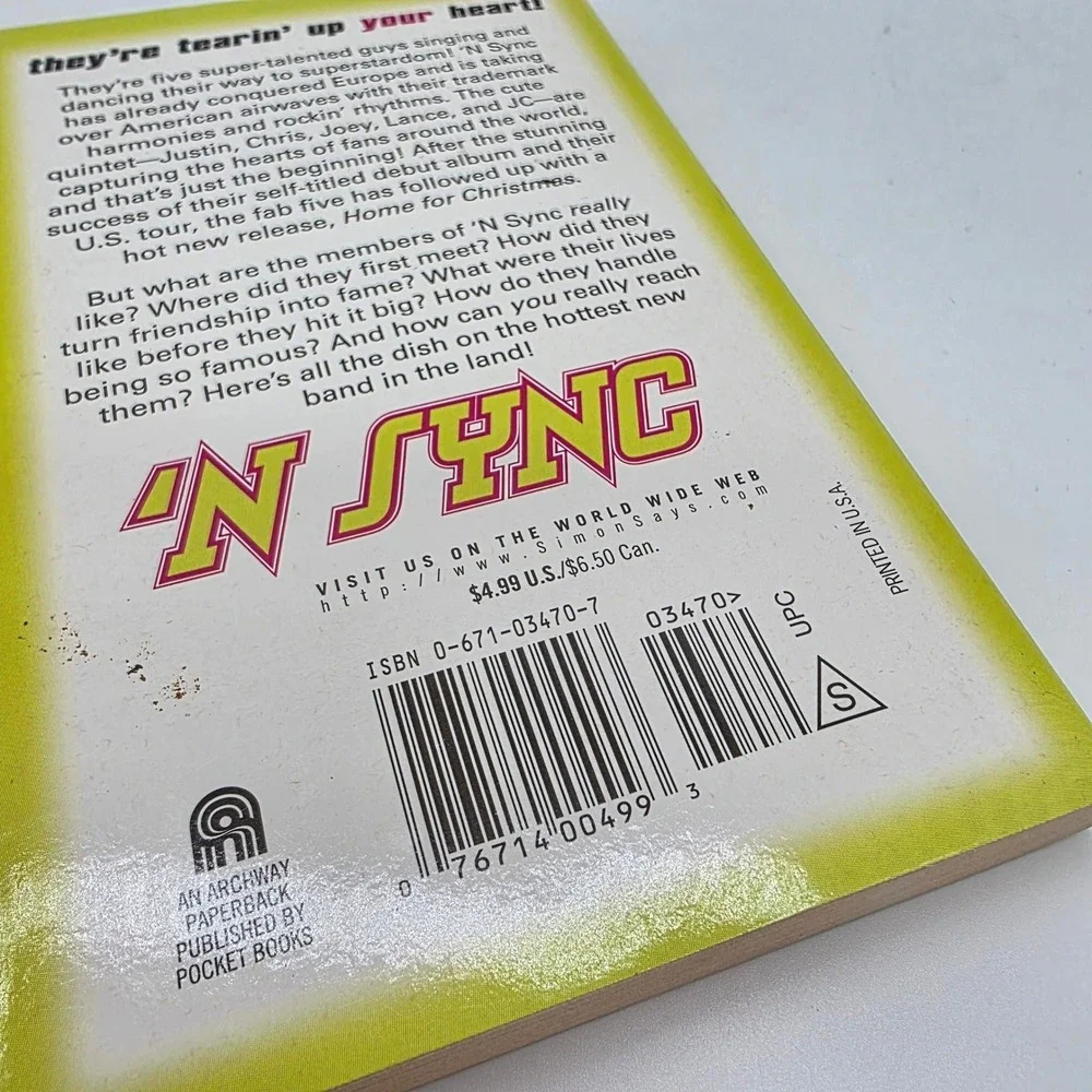 2 Vintage NSYNC Books Matt Netter Tearin Up the Charts & With Justin Timberlake